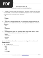 NTSE Practice Paper - 08 Scholastic Aptitude Test (Mental Ability Test)