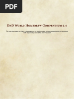 DND World Homebrew Compendium