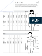 Size Chart: Ladies