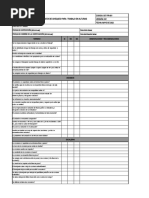 Lista de Chequeo para Trabajo en Alturas