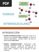 FUERZAS Intermoleculares