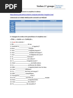 Verbes 1er Groupe - Er