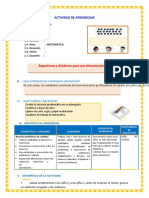 D2 A1 SESION Repartimos y Dividimos para Una Alimentación Saludable.