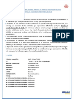 INFORME MARZO - ABRIL - 1ro Sec