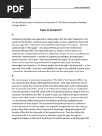 18 Passage 3 - Paper of Computer Q27-40