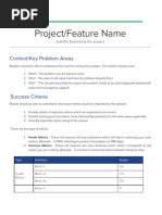 PRD Template For Dummies