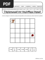 Fiches Dactivites Deplacement Sur Quadrillage Cases Decodage Gs