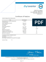 Certificate of Analysis