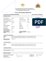 Person With Disability Registration