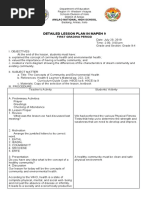 Detailed Lesson Plan in Mapeh 9: First Grading Period