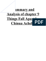 Analysis and Summary of Chapter 9 Things Fall Apart by Chinua Achebe