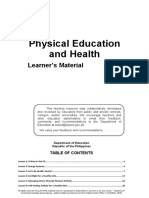 Physical Education and Health: Learner's Material