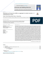 Potential Use of Waste Tire Rubber As Aggregate in Cement Concrete A Comprehensive Review