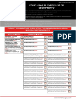 Cómo Usar El Check List de Seguimiento