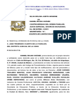 Contestación A La Demanda de Divorcio