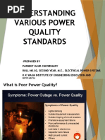 On Various Power Quality Standards