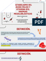 Metabolismo Del Ácido Fólico y Vitamina b12, Anemias Megaloblásticas