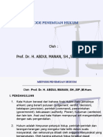 Metode Penemuan Hukum