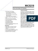 500 Ma Peak Output LDO Regulator: Features General Description