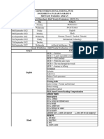 Syllabus Datesheet Grade 8 Half Yearly Evaluation 2022-23