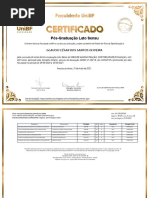 Certificado Mba em Adm Contabilidade e Finanças UNIBF