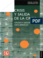 Duménil, G. Lévy, D. - Crisis y Salida de La Crisis. Orden y Desorden Neoliberales