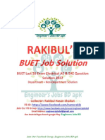 Rakibul's BUET Last 26 Exam Question Solution For EEE (AE & SAE) 2022