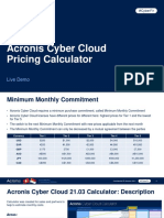 Acronis Cyber Cloud Pricing Calculator: Live Demo