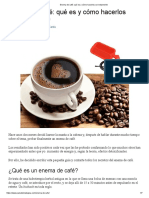 Enema de Café - Qué Es y Cómo Hacerlos Correctamente