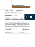 Ubd Place Value Unit - : Brief Summary of Unit (Including Curricular Context and Unit Goals)