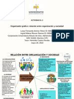 Organizador Grafico Relación Entre Organización y Sociedad