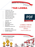 Pamflet Lomba Agustusan