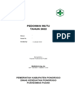 Manual Mutu PKM Pudak 2022