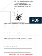 CBSE Class 4 Social Studies Worksheet - Our Forest Wealth