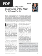 Ten Lunar Legacies: Importance of The Moon For Life On Earth