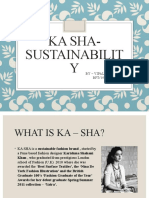 Ka Sha - Sustainability