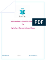 Summary Sheet - Agriculture Characteristics and Status Lyst2203