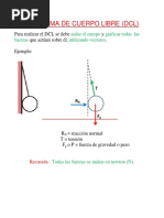 Diagrama de Cuerpo Libre (DCL) 5to