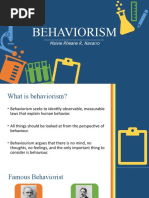 Behaviorism: Maivie Rheane R. Navarro