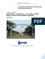 Project Report Modernization of Ammonia - Urea Plants at SPIC Nagar, Tuticorin District-628005, Tamil Nadu