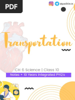 Padhle 10th - Transportation (Life Processes) Notes