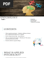 Applied Psychology 