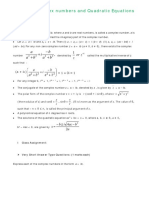 Complex Numbers Class XI