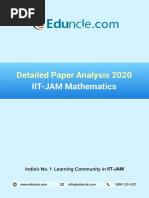 Detailed Paper Analysis of Iit Jam Eduncle