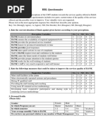 HBL Questionnaire