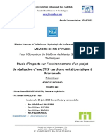 Etude D'impacts Sur L'environnement D'un Projet de Réalisation D'une STEP Cas D'une Unité Touristique À Marrakech