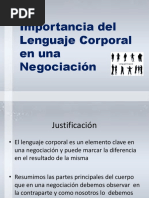 Importancia Del Lenguaje Corporal en Una Negociación