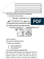 Prueba de Comunicación 2° Grado