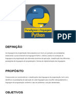 Paradigmas e Linguagem Python