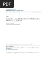 Computer-Assisted Instruction in The Mathematics Intervention Cla